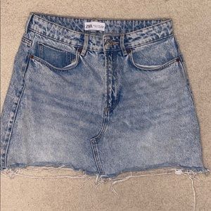 ZARA Denim Mini Skirt